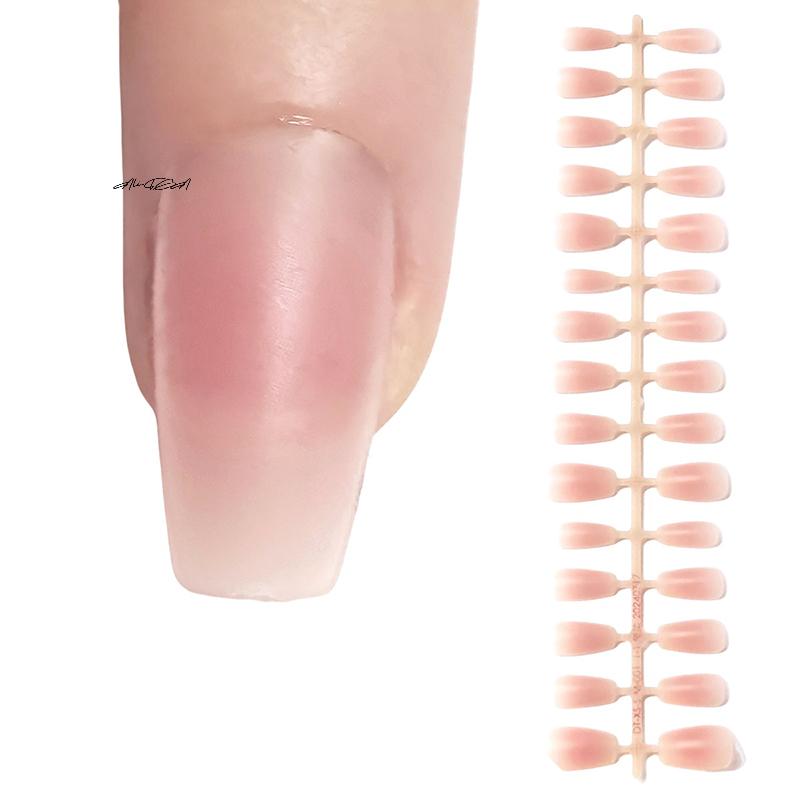 30Pcs Blush Color Press On Nails Removable Wearable Fake Nails Nail Tips for Nail Art Extensions