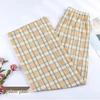 Spring/Summer 2025 Women's Checkered Loose Slimming Wide-Leg Pants - Korean Style Trend
