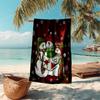 Ultra-Soft Beach Towel with Christmas Snowman Theme,Ideal for Pool - Camping, Diving - Perfect Travel Essential, Vibrant Beach Towel.