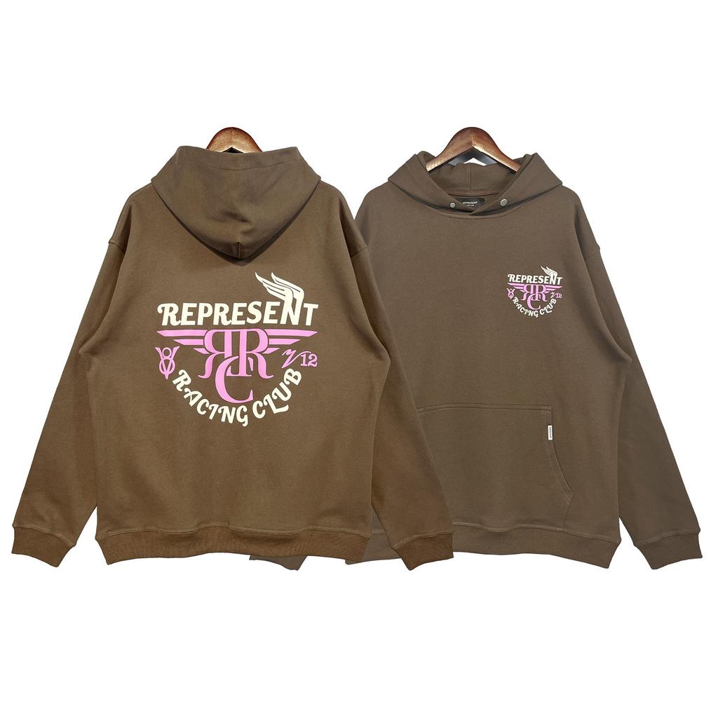 Cross-border American Trendy Brand REPRESENT Letter Printing Terry Hooded Sweater Men's and Women's High Street Bf Hoodie Jacket