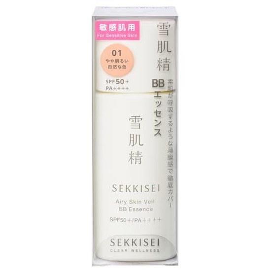 Sekkisei Clear Wellness Airy Skin Veil BB Essence 01 Slightly Bright Natural Color 30mL SPF50+ / PA++++