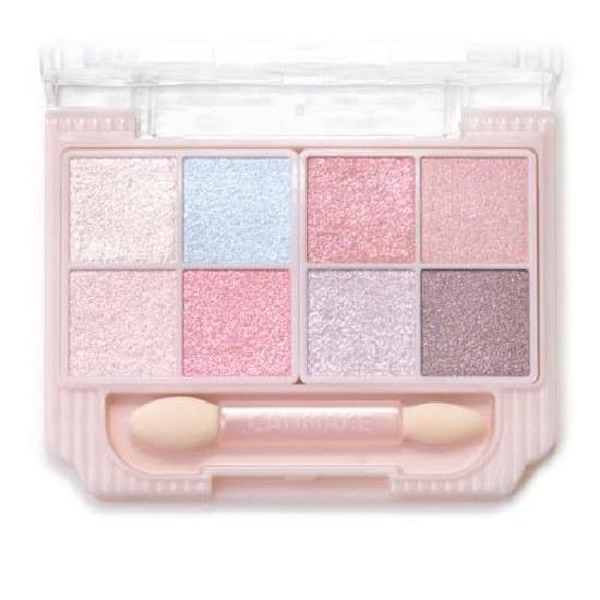 Canmake Petit Palette Eyes (Sparkling Type) S01 Aurora Candy Eyeshadow Glitter Sheer Finish Applicator