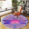 1pc Dragonfly Mandala Round Chair mat Area Rug - Non-Slip, Floor Mat for Office, Bedroom, and Indoor Decor c1118203