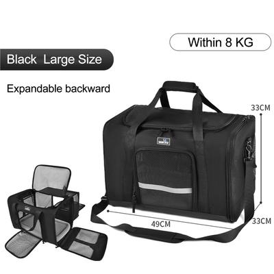 Breathable Car Pet Carrier Airline Approved Portable Bag for Small Dogs and Cats Enhanced