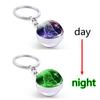 Leo Men Women Jewelry Scorpio Glass Ball Glowing 12 Constellation Keychain Luminous Zodiac Keychain