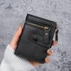 New Women'S Short Bifold Coin Purse Small Bag Bank Card Credit Card Organizer Multi-Slot Card Holder Zipper Wallet