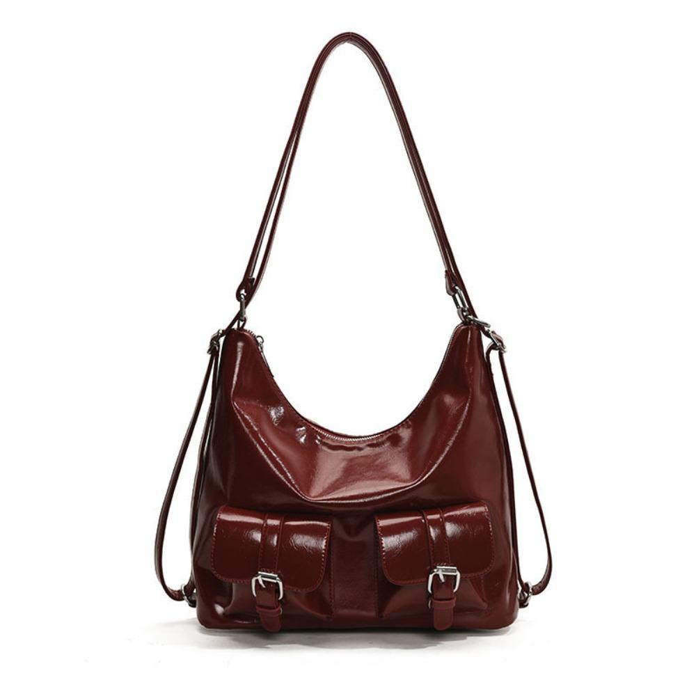 Large Capacity Multiple Pockets Backpacks Solid Color Women's Backpack  Ladies/Girls