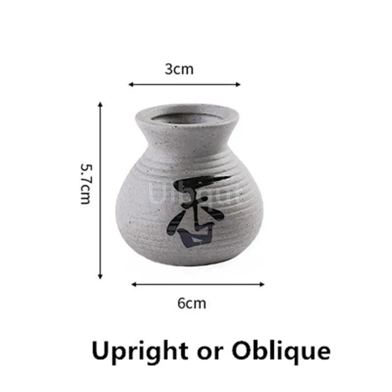 Sushi Shop Sashimi Plate Decoration Ceramic Small Bottle Dry Ice Japanese Kitchen Tableware Restaurant Toothpick Holder Storage