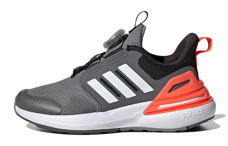 Adidas Rapidasport BOA Low top Running Shoes Gray Orange Kids HP2765 38