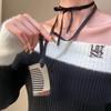 Korean Blogger 2025 Bestseller: Adjustable Black Rope Pendant Necklace - Casual Versatile Fashion Accessory.