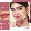 Oulac Matte Liquid Pink Nude Lipstick - Long Lasting Lip Stain Waterproof Lip Tint with Vitamin E & Rose Oil High Pigment Color, Vegan & Cruelty-Fr