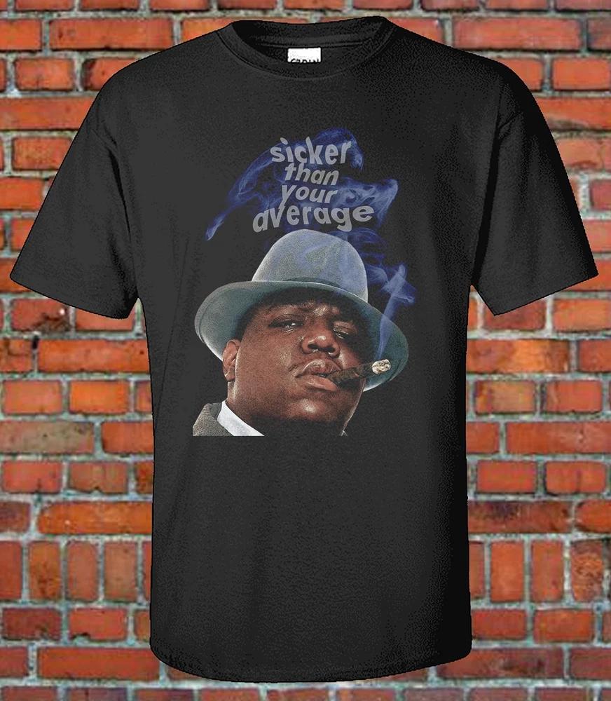 Retro Brooklyn Rap Icon Quote Graphic Tee Vintage 90s Style Hip Hop TShirt BIG S