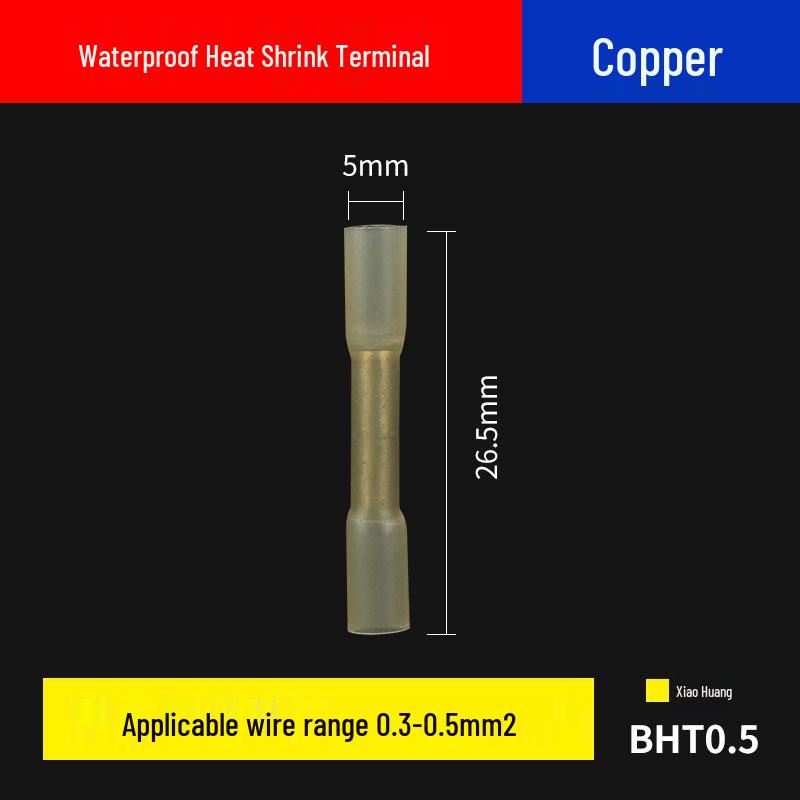 Purple Heat Shrink Waterproof Wire Splice Connector - Insulated Cable Tool