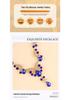 European & American Sparkling Water Drop Necklace & Earring Set: Light Luxury Fashion for Wedding Dress