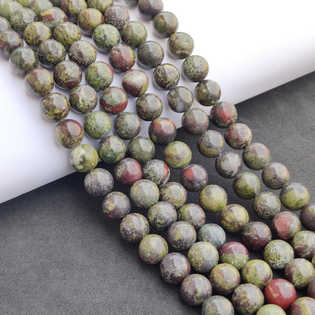 Natural Dragon Blood Jasper Beads, Natural Crystal Beads Stone, Gemstone Round Loose Energy Healing Beads, 6 MM 8 MM 10 MM Size Beads.