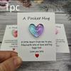 Cute Little Heart Pocket Hug, Decorated Pocket Hug with Encouragement Card, Special Birthday, Wedding, Party, Valentine's  