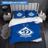 3PCS Dynamo Moscow Football Club Bedding Set 2D Printing (Includes 1 Duvet Cover + 2 Pillowcases Coreless), Bedroom decor,Fan gift