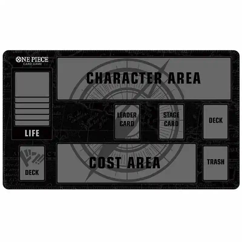 Minimalist Black One Piece TCG Playmat NonSlip Large Card Game Desk Mat Waterproof Gaming Keyboard Pad