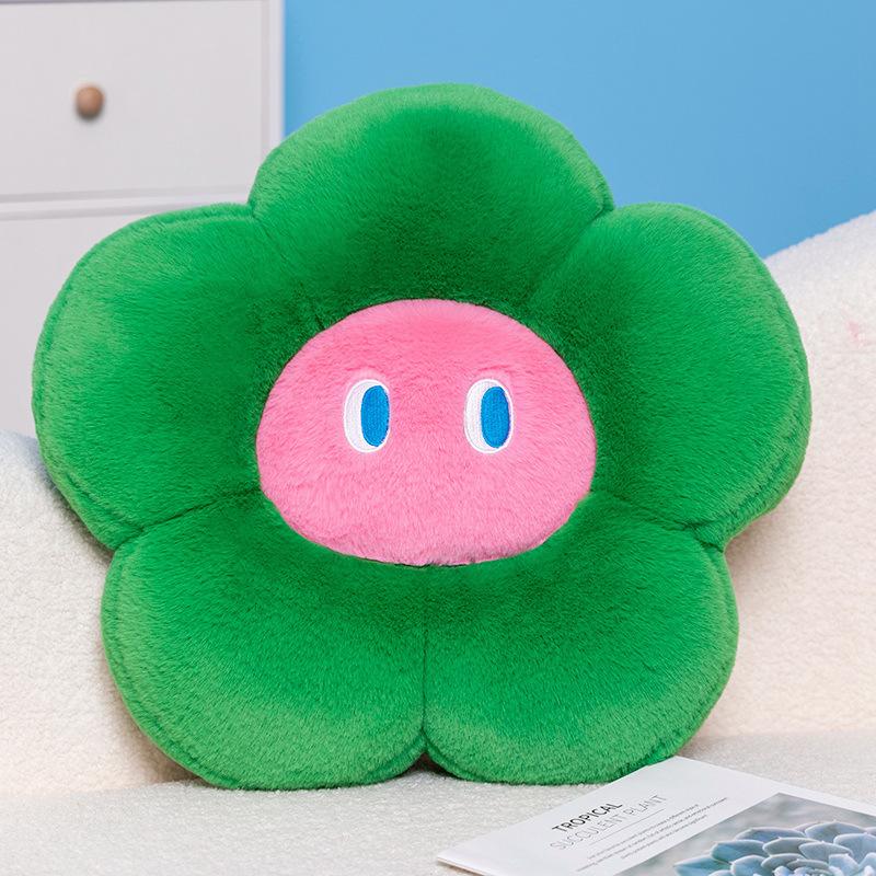 Dopamine Color Flower Cushions with Bright Colors and Sunflower Home Decoration Futon Sofa Bedside Cushions