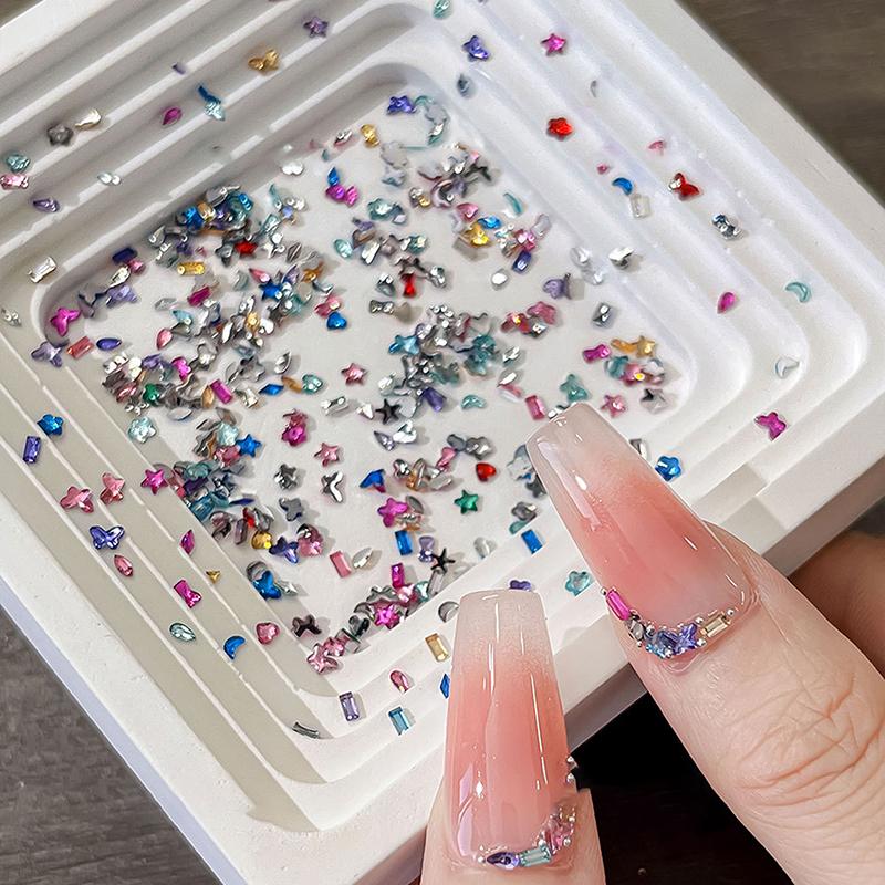 

1440 шт. Разноформенные смешанные стразы из смолы, шармы для ногтей, блестящие бриллианты с плоской задней стороной, драгоценные камни, украшения для нейл-арта своими руками A11