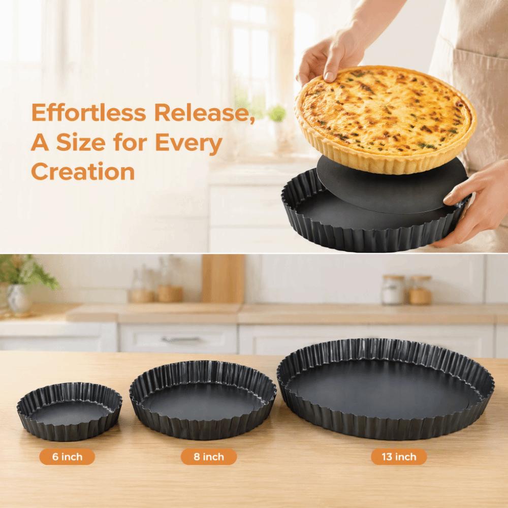 Non Stick Tart Pan Carbon Steel Pizza Pan New Baking Pan  Oven Cooking