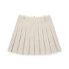 MALBON GOLF Women'S Tr Accordion Skirt Cream (Woman)