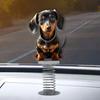 Autospielzeug, schwingender seidiger Hund, Kopfschüttelnde Puppe, Auto-Ornament – Federschwing-Ornament für Fahrzeuge, Schreibtisch und Fahrrad, Dekoration, lustige Geschenke