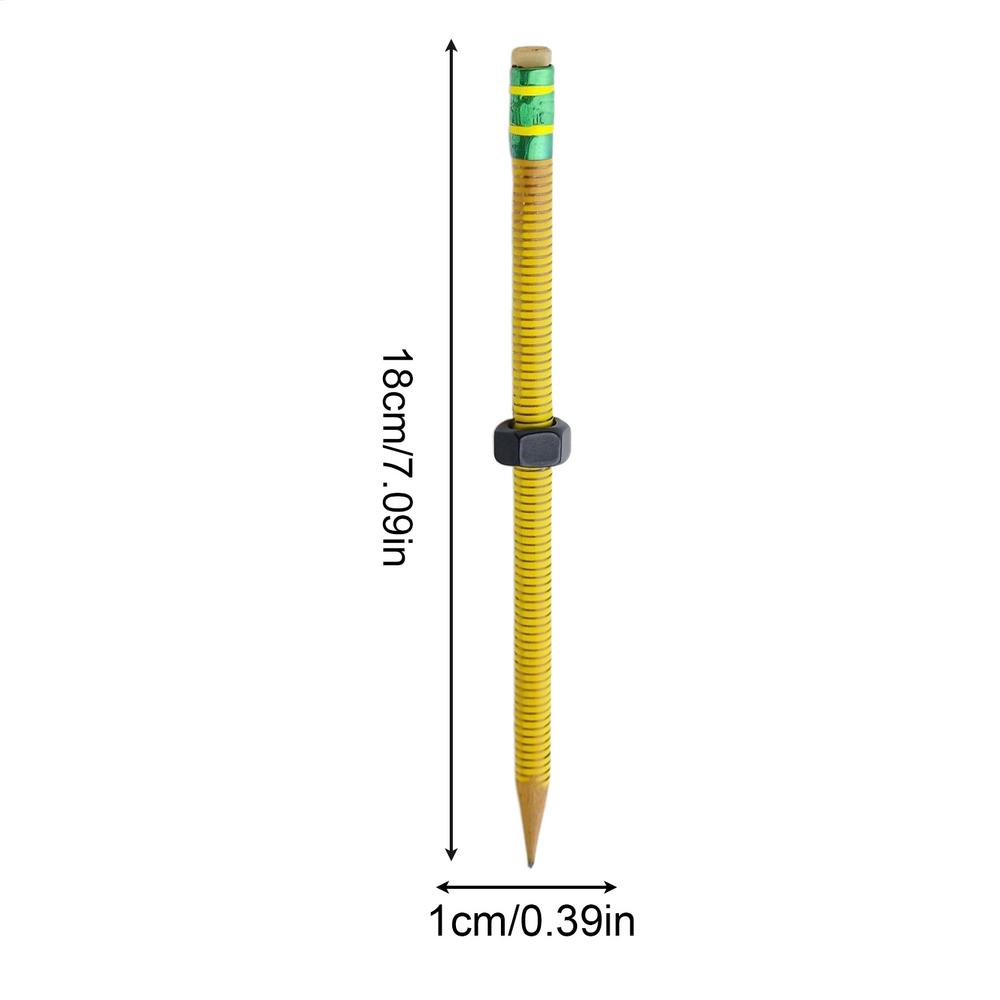 

Карандаши-фиджеты Текстурированные сенсорные карандаши с резьбой для тихого ерзания Снятие стресса Пишущий инструмент для детей, взрослых, студентов жёлтый