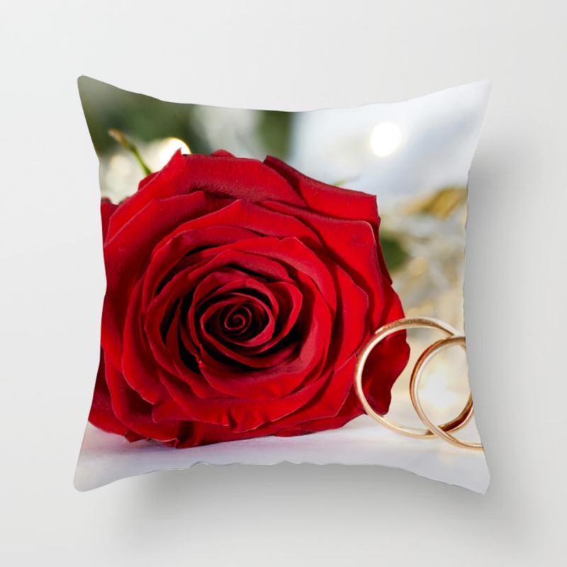 

Любовь воздушный шар роза квадратная наволочка автомобильный диван офисный стул наволочка простые аксессуары для украшения дома 40X40CM