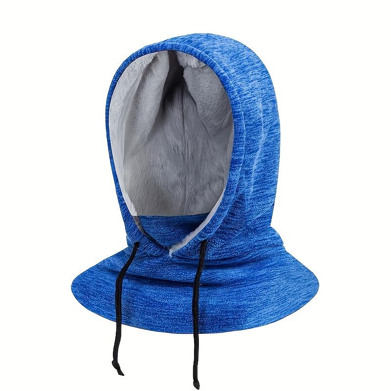 Men's and Women's Winter Hoode Balaclava Hat Thick Fleece Warm Outdoor Cycling Hat and Protective Earmuff Windproof Neck warmer