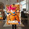 1PC Son Goku  Print Flannel Blanket, High Quality All Seasons, Home Decor, Warmth and Comfort, Perfect for Christmas Gifts