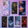 Snowflakes Art Christmas Case For Samsung S22,S21,S9,S25,S24,S23,Ultra,FE,S20,S10,Plus,Lite,Soft Silicone Black