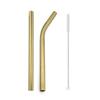 Drinking Straws Travel Set Reusable Stainless Steel Straws Extra Wide 12MM Metal Straw With Cleaner Brush Portable Bag