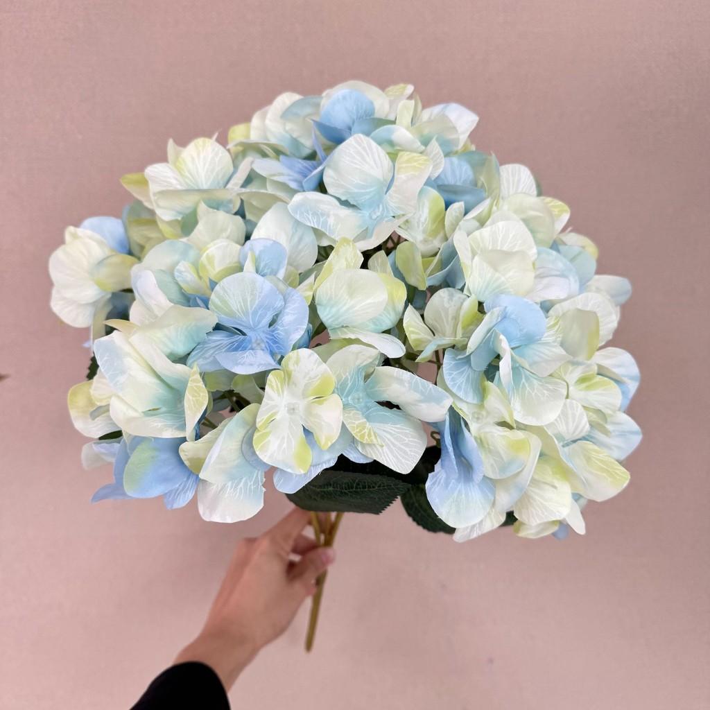 Hydrangea Flowers Silk Realistic Bouquet For Wedding Decor Photo Props Gift