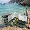 1pc Compartments Fishing Tackle Boxes Bait Outdoor Lure Hook Accessories Box Storage Multi Functional Organization Boxes