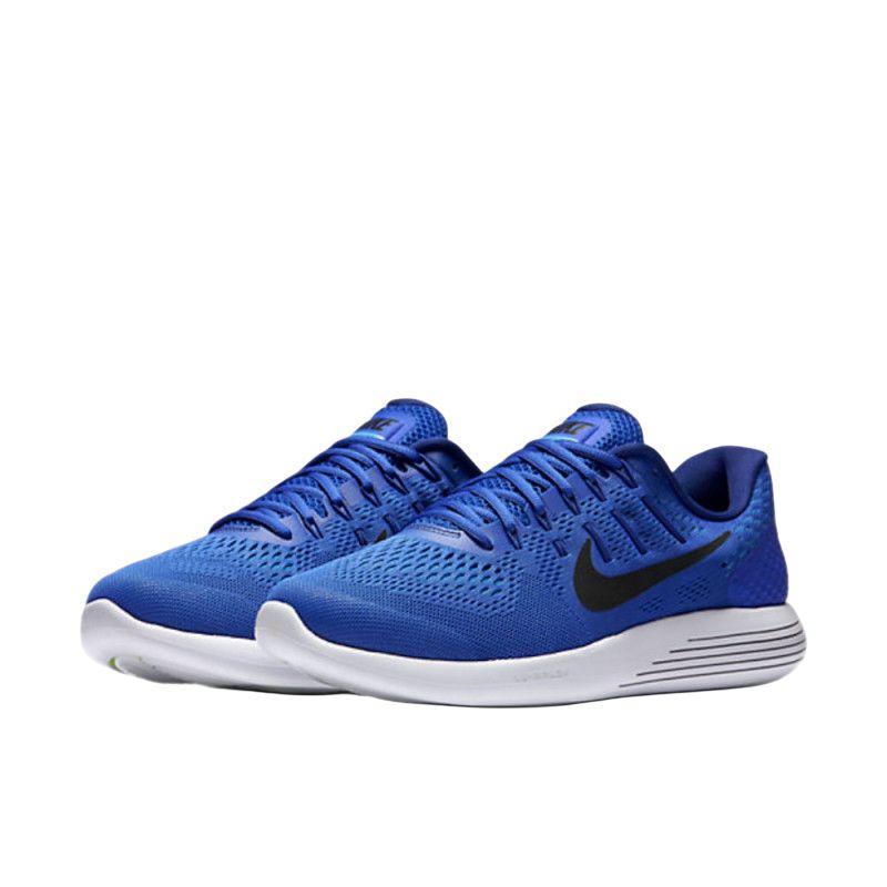 Nike Lunarglide 8 Comfortable Versatile Non-Slip Durable Low-Top Running Shoes Men sneaker Blue 843725-400