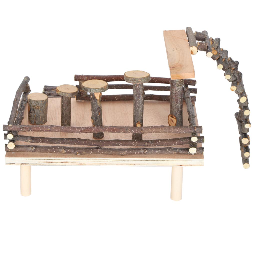 Scară Hamster Loc de Joacă Animal de Companie Mic Jucării Lemn de Măr Scăriță Animal de Companie Treaptă Jucărie Exercițiu Fitness