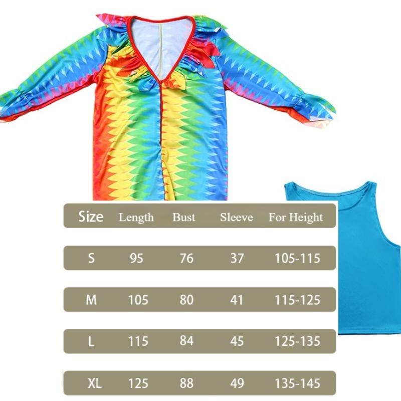 Kids Ethnic Style Dance Peacock Masquerade Halloween Cosplay Costumes Girls Stage Party Performance Dress Up Outfit