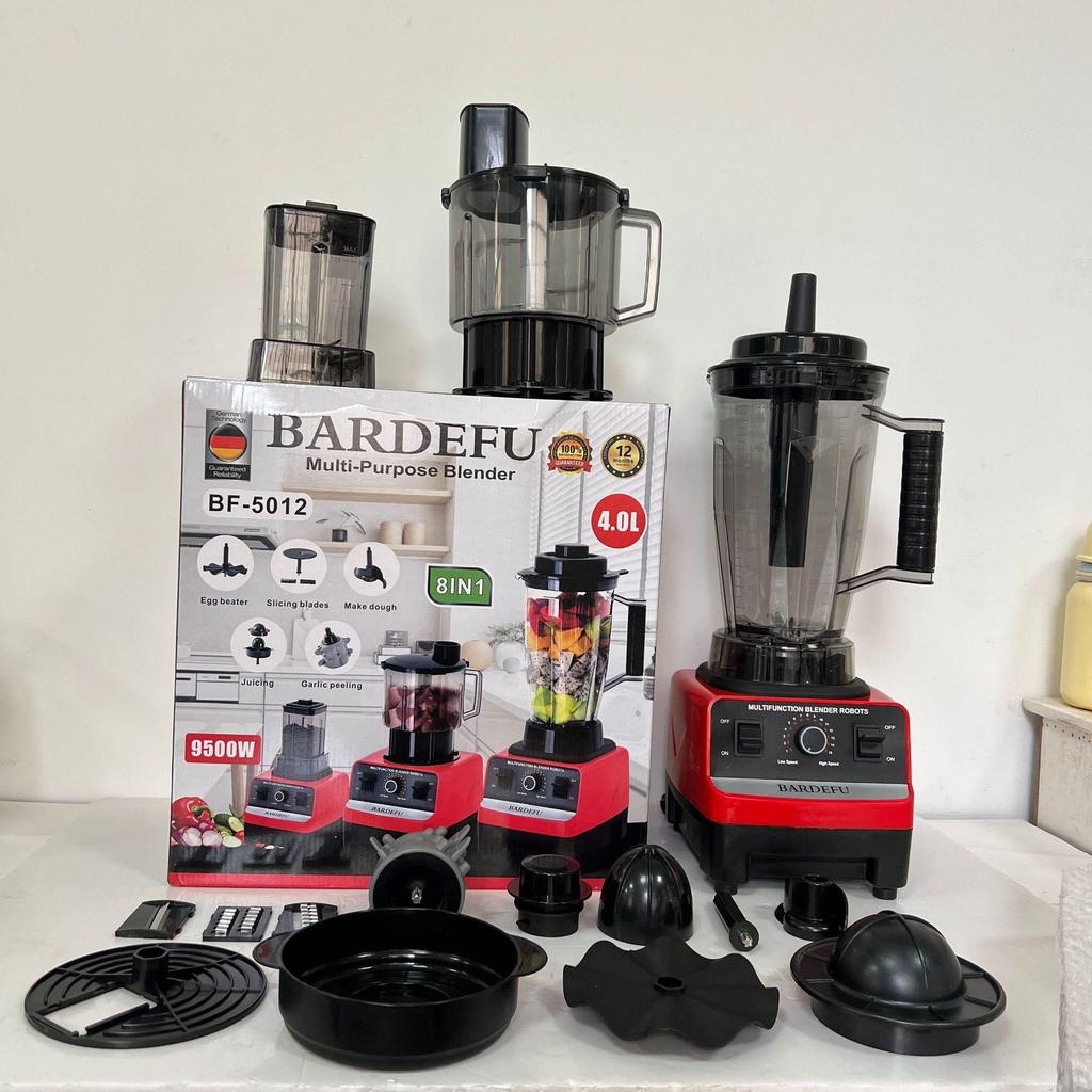 Stainless Steel Large Capacity Food Processor & Blender - Juicer, Mixer, and Meat Grinder