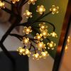 Simulační třešňová lampa Iron Art USB vypínač Noční světlo Vánoční sváteční pokoj Dekorační stůl