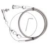 24inch Throttle Cable Stainless Steel Braided Throttle Cable Kit for Chevrolet