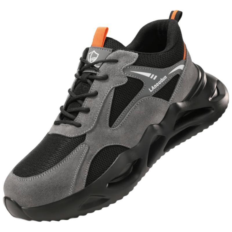 Lanoudun Men s D218 Ultra-Light Breathable Steel Toe Safety Shoes 40