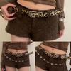Cool Cowgirl Waist Chain Casual Belt Leopard Print Waist Ceinture Skinny Belt