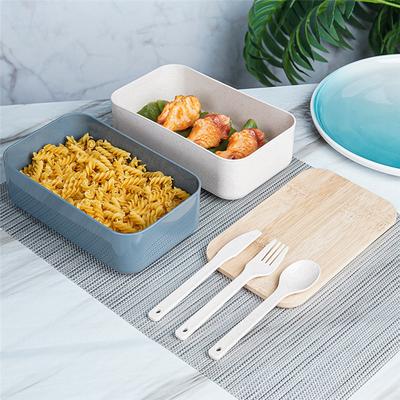 Portable Lunch Box Bamboo Wooden Lid Lunch Insulation Box Office Worker Japanese Sushi Lunch Box
