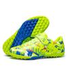 Kids Soccer Cleats TF Turf Shoes Boys Girls Youth Training With Velcro Strap Mesh Upper Rubber Sole