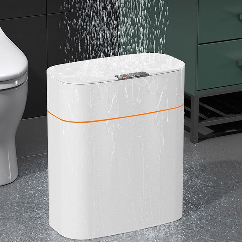16L New Smart Trash Can High-tech Induction Storage Bucket Bathroom Deodorant Waterproof Trash Can Household with Lid Creative