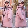 Boys' Fashionable Down Jackets, Children's Casual Down Jackets, Girls' Medium-length Thickened Duck Down Jackets