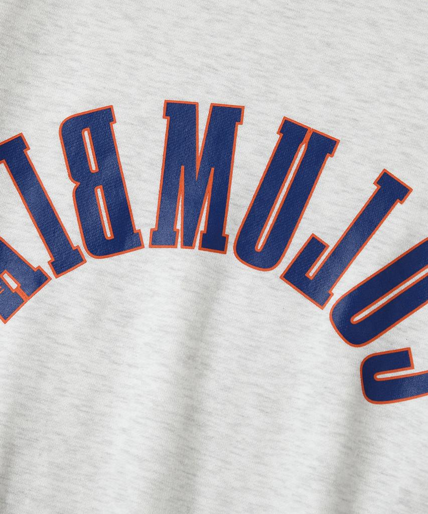 COLUMBIA UNIVERSITY Reverse Arch Fleece Crew Neck_Light Melange