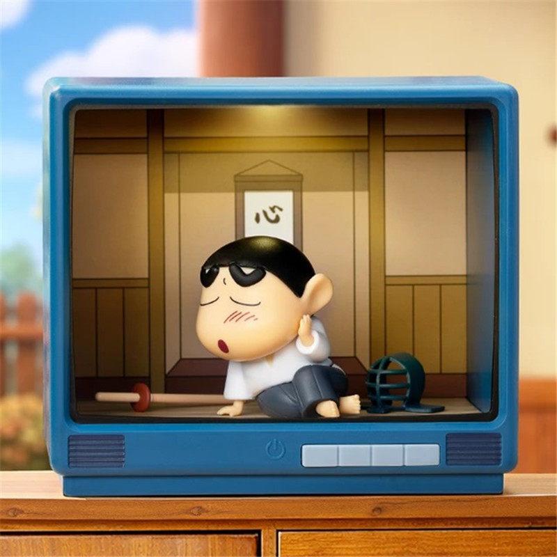Genuine 52toys Crayon Shin-Chan Retro Tv Series Blind Box Trendy Figure Decoration Model Toy Cute Birthday Gifts