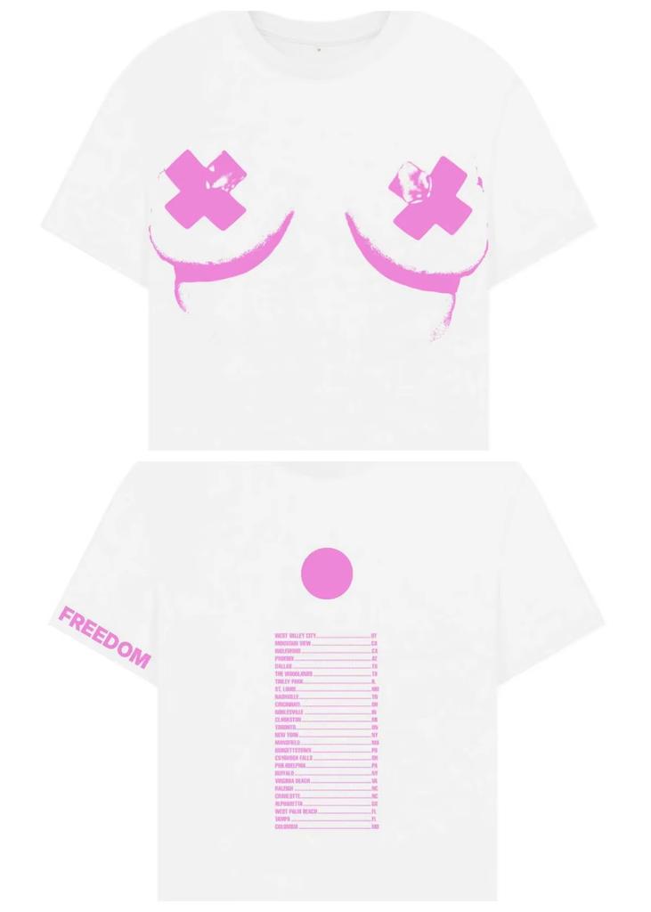 Cantante Kesha boy Crazy Tits Out Tour Stampa T Shirt Unisex Abbigliamento Donna Cotone T-shirt Moda Hip Hop 2026 Estate Nuova T-shirt